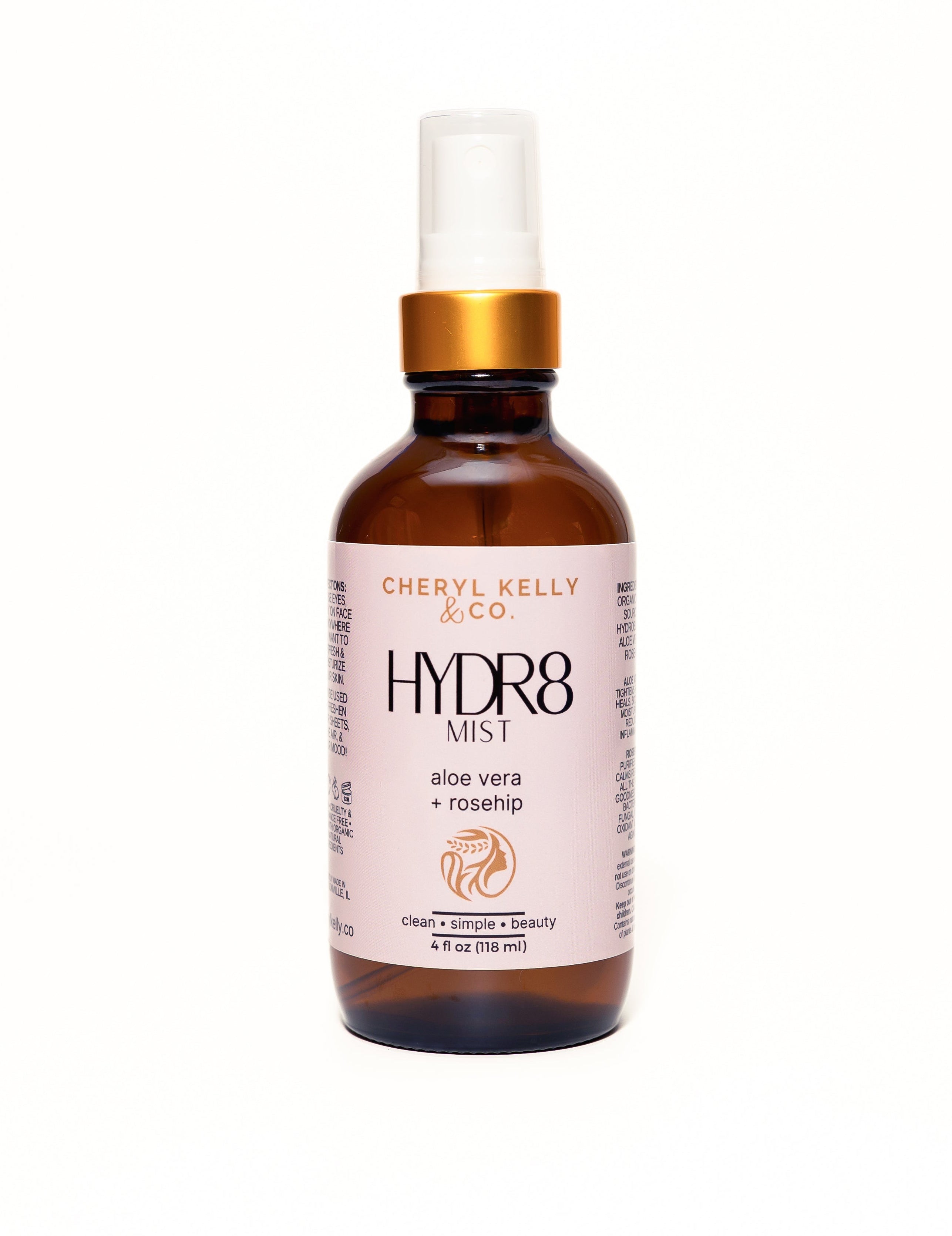 HYDR8 Mist - Aloe Vera + Rosehip – Cheryl Kelly & Co., Inc.