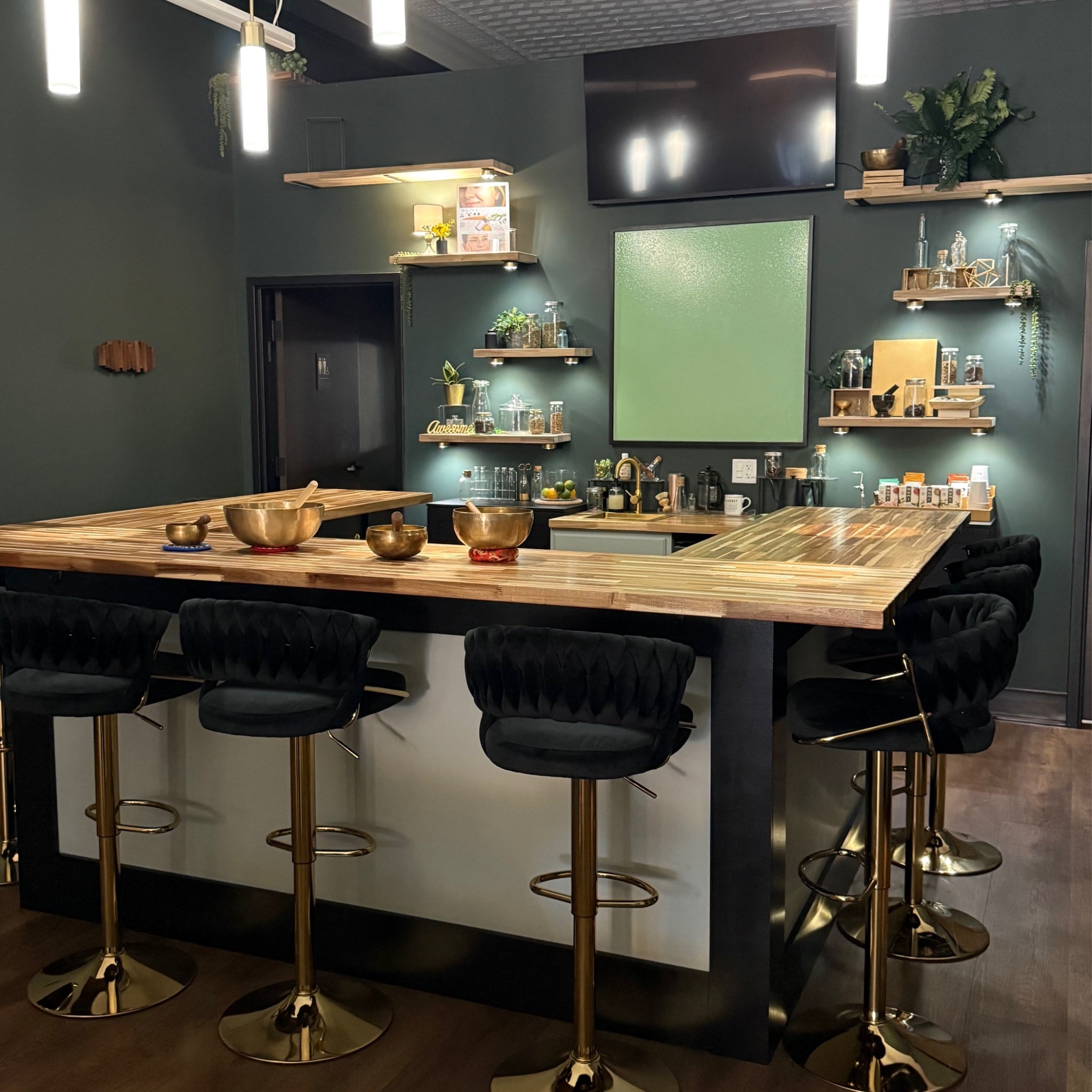 Lifestyle & Beauty LAB bar setup for a luxury skincare experience