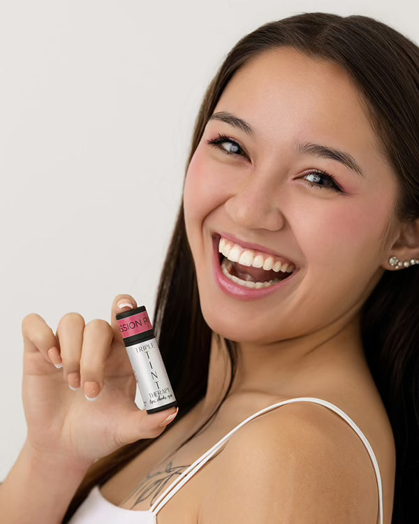 Triple Tint Passion Pink w model