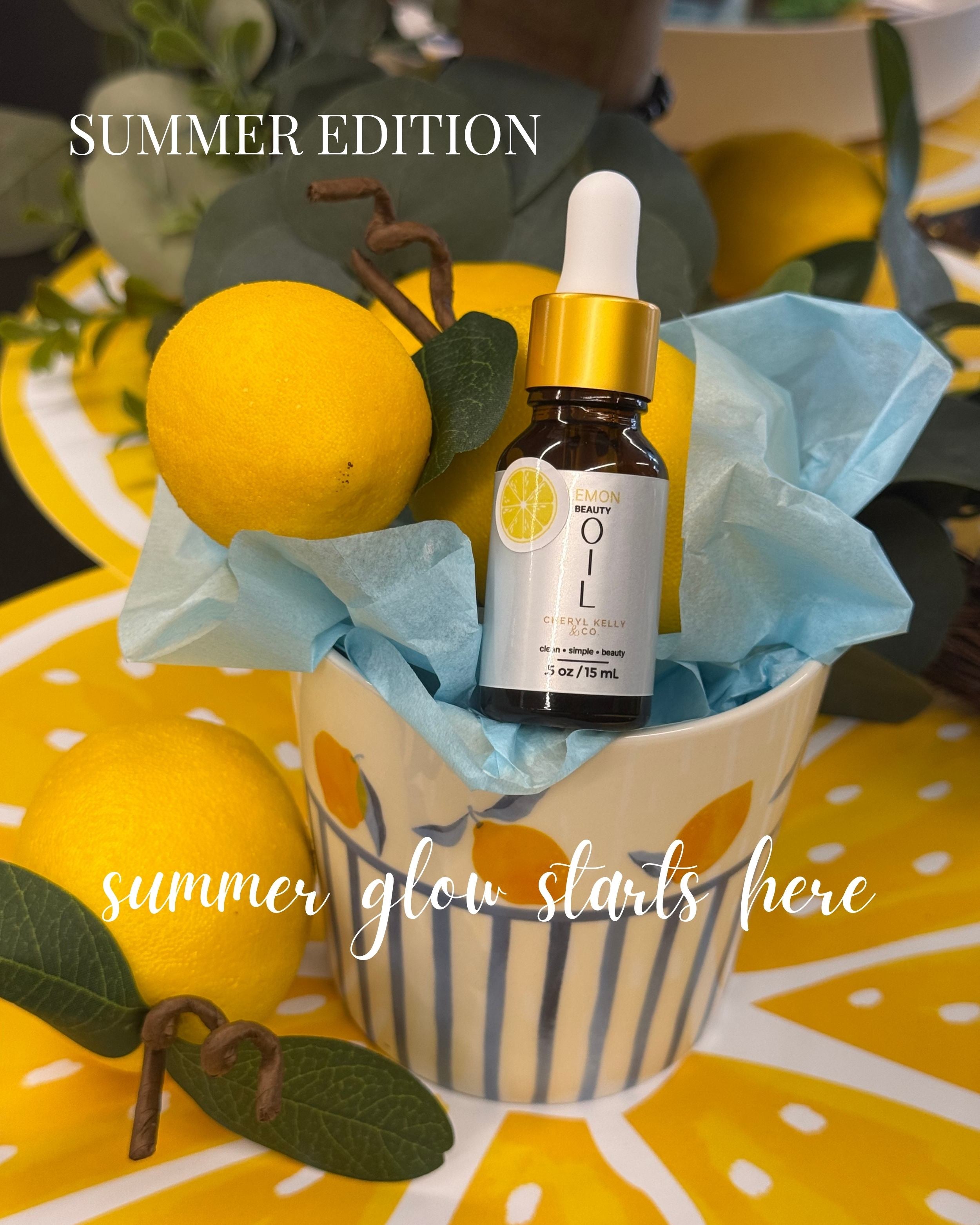 Lemon Beauty Oil Summer Edition seasonal launch available for the summer
